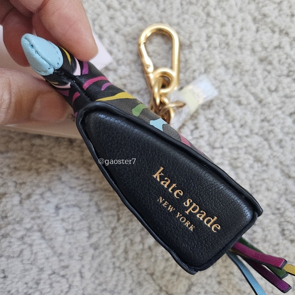 🚫SOLD🚫Kate Spade Ziggy Zebra Embellished Bag Charm - Picture 4 of 11